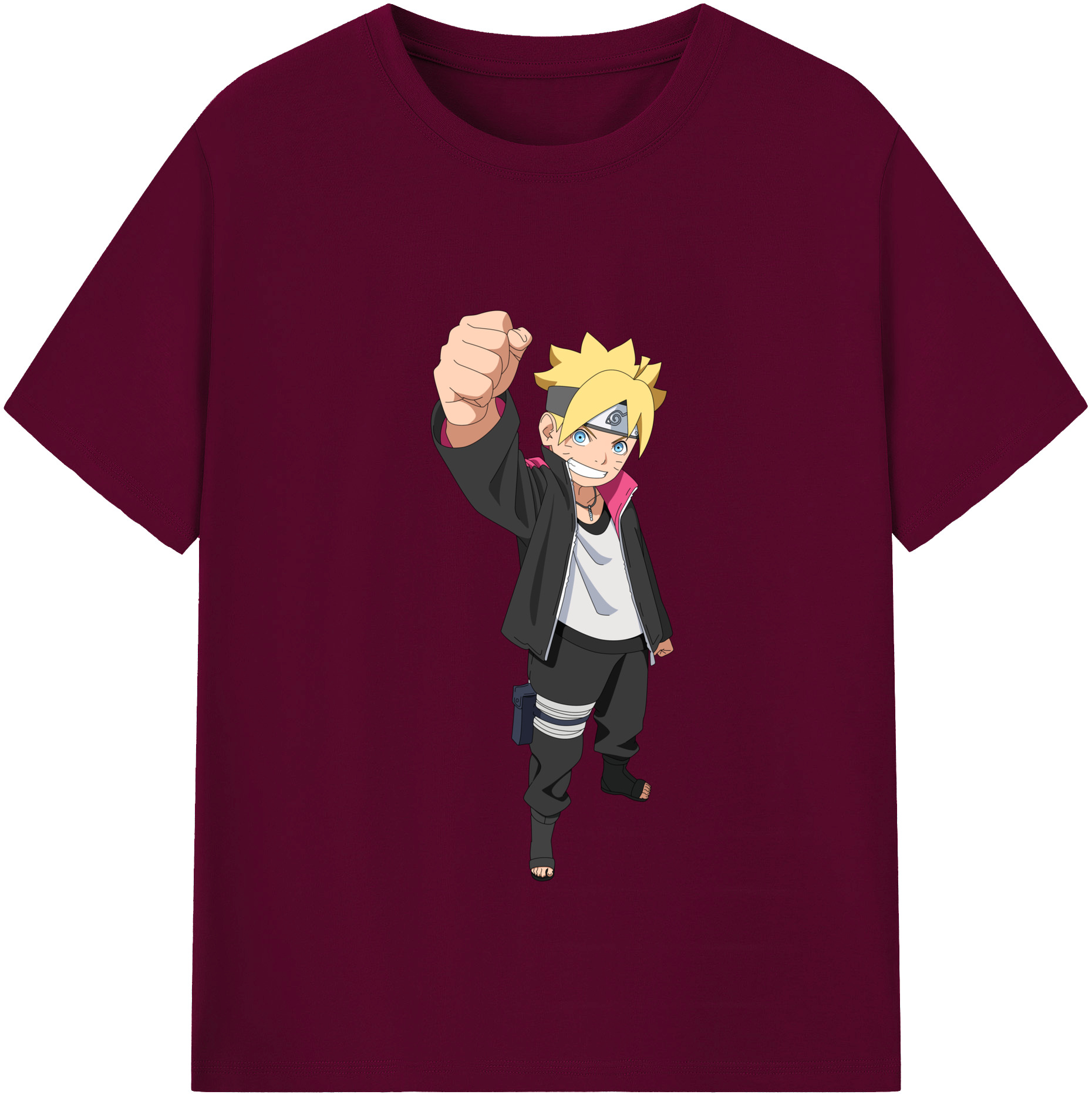 （画像用） NARUTO -ナルト- うずまき ボルト Uzumaki Boruto レディースカジュアルプリントTシャツ（綿100％）